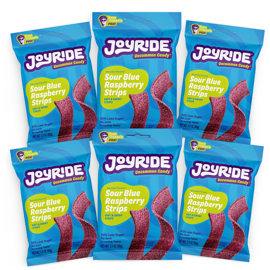 sour blue raspberry strips - View 5
