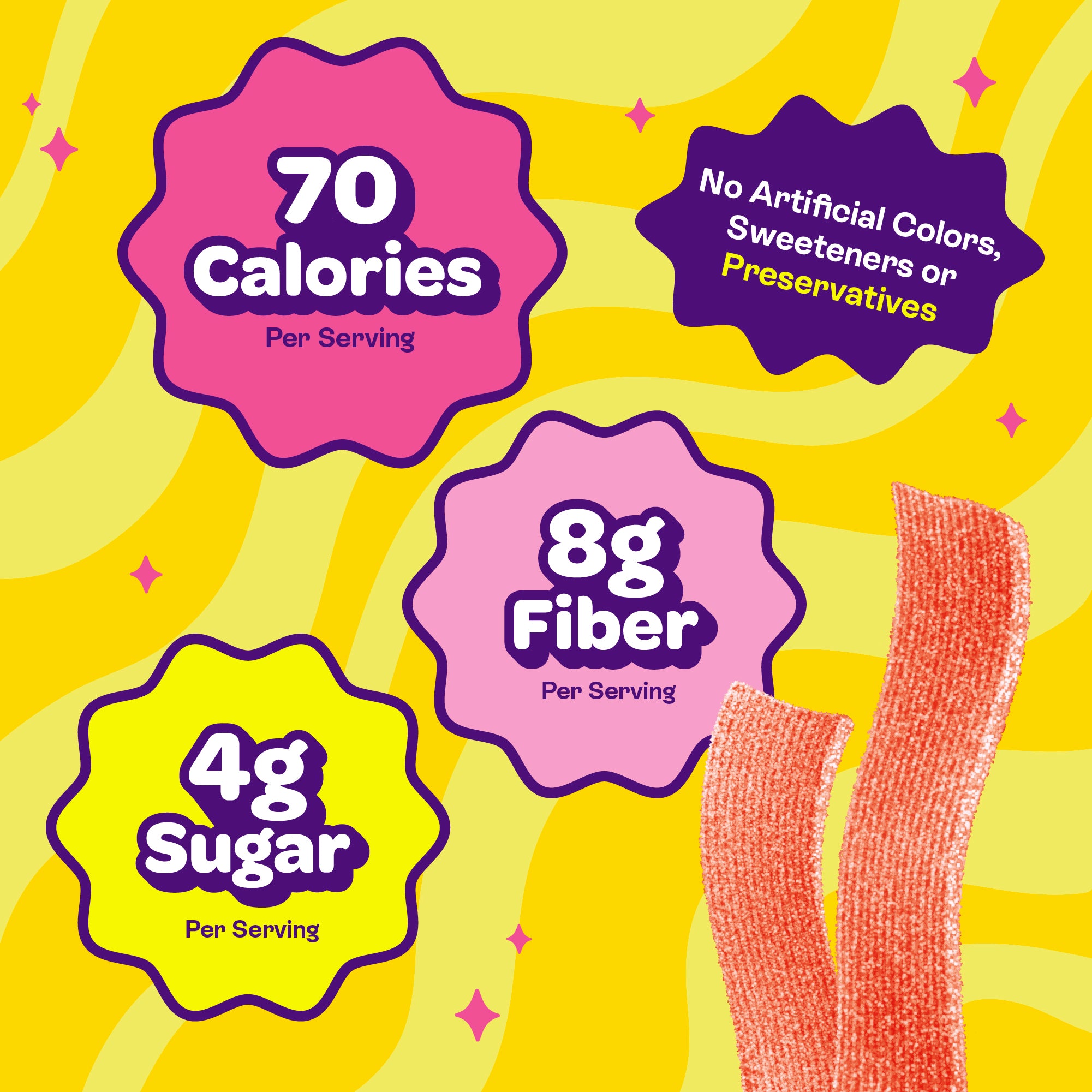 sour pink lemonade strips - View 4