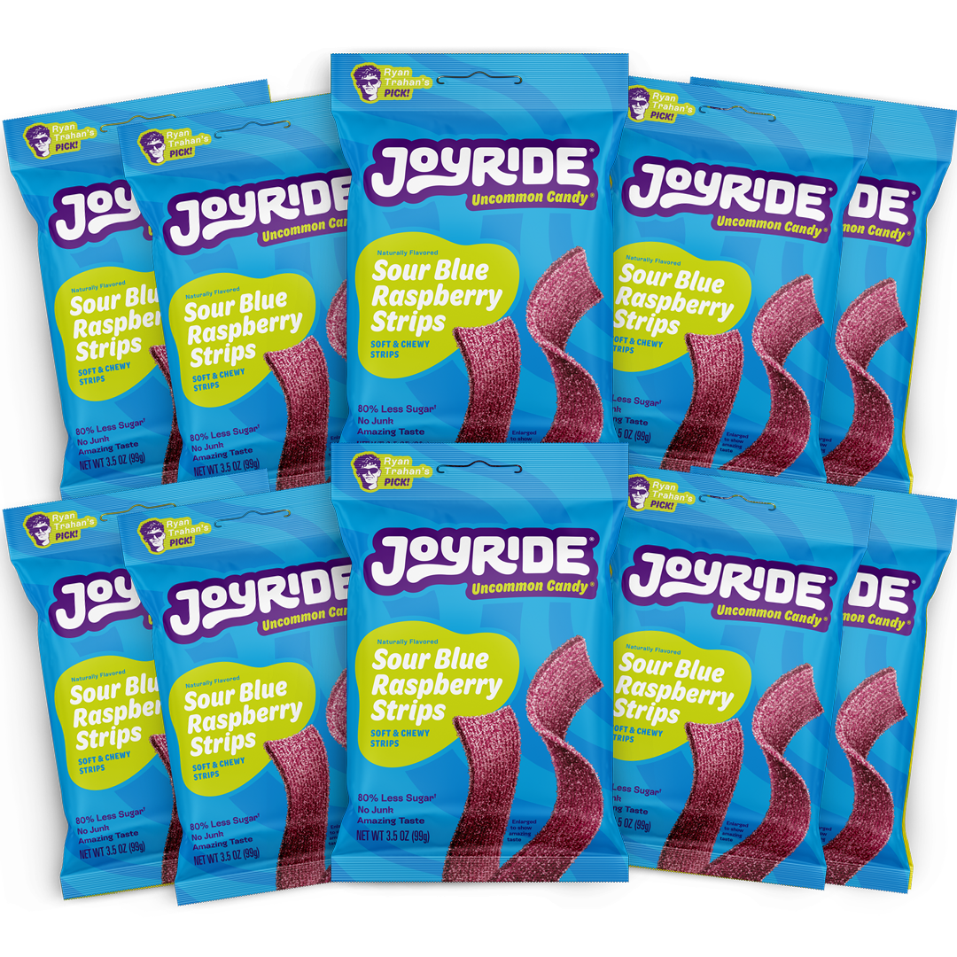 sour blue raspberry strips - View 6