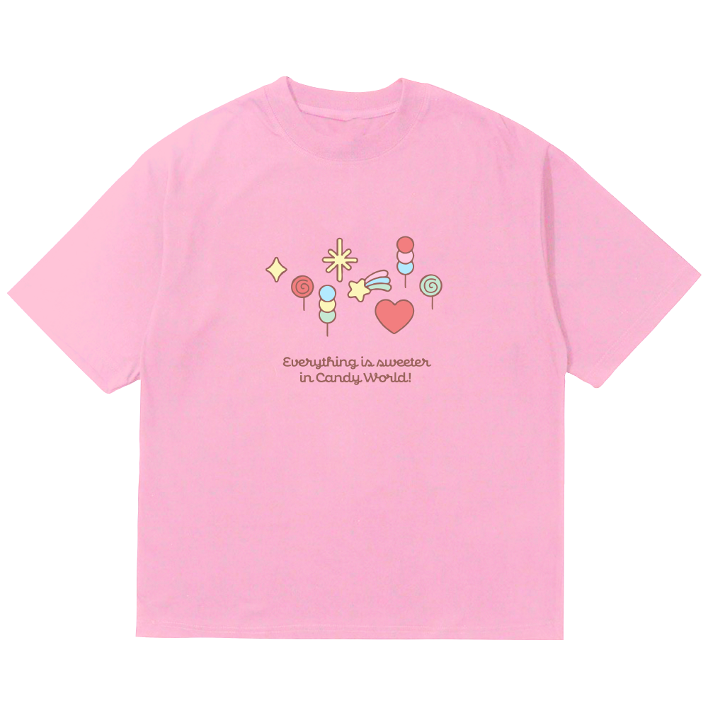 JOYRIDE Candy World Hero Short Sleeve T-Shirt - Pink